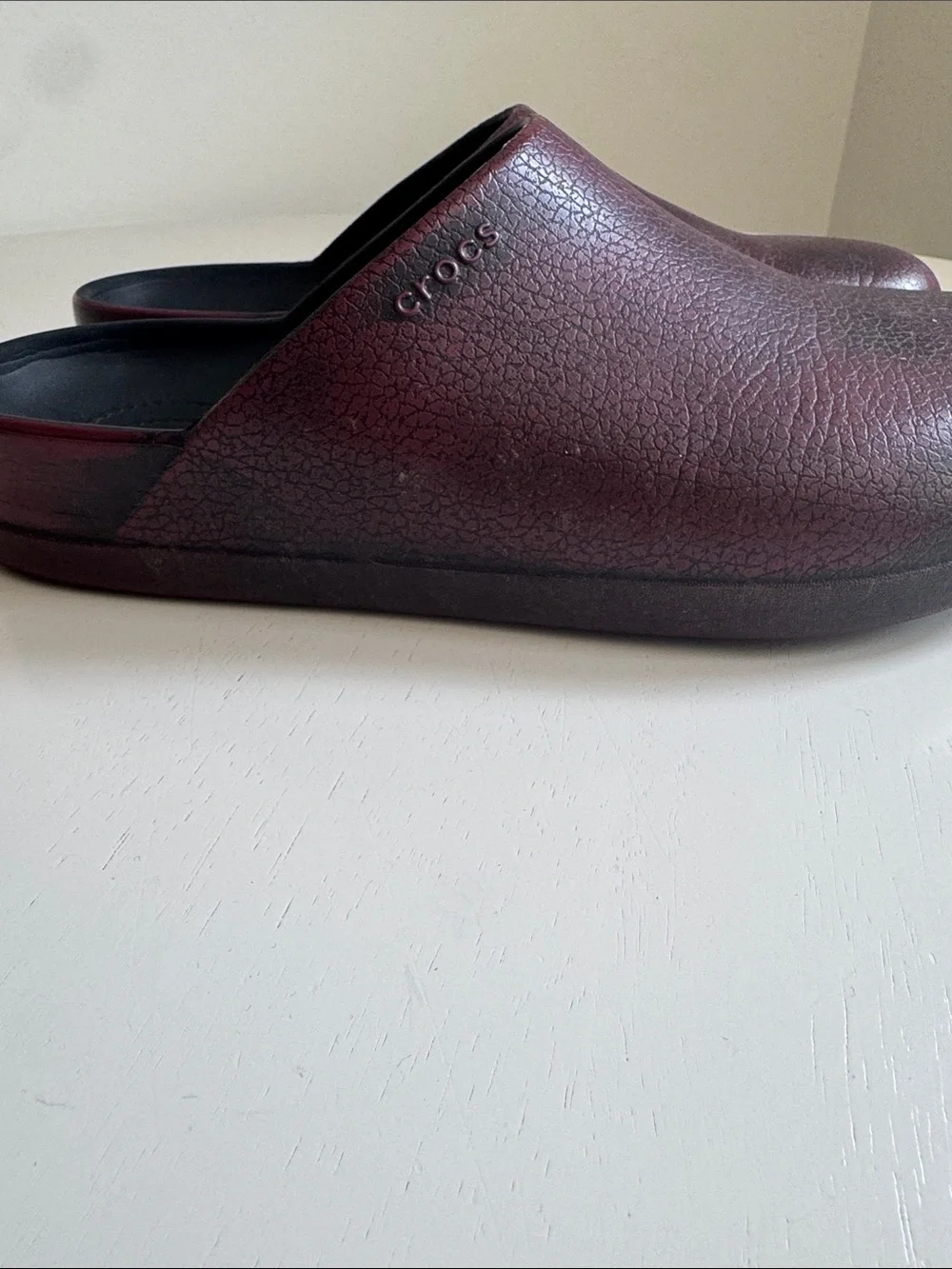CROCS Men's Slip-On Clogs in Burgundy